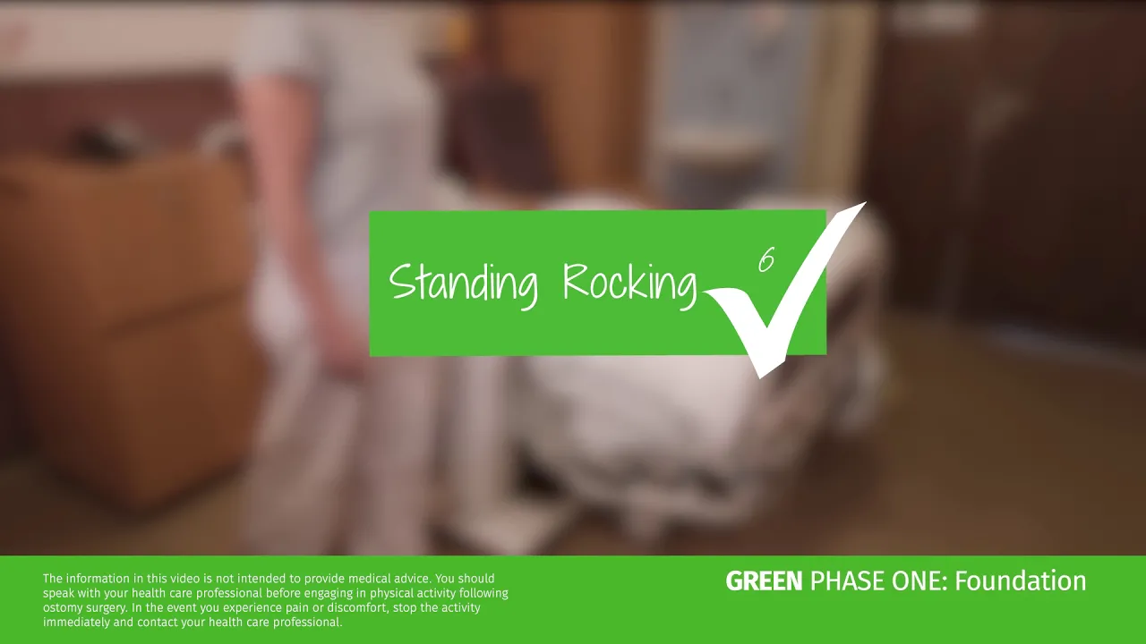 En grön ruta med vit text