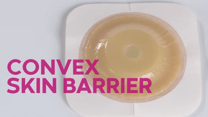 A video thumbnail of 'Ostomy Pouching Systems with Convex Skin Barriers'