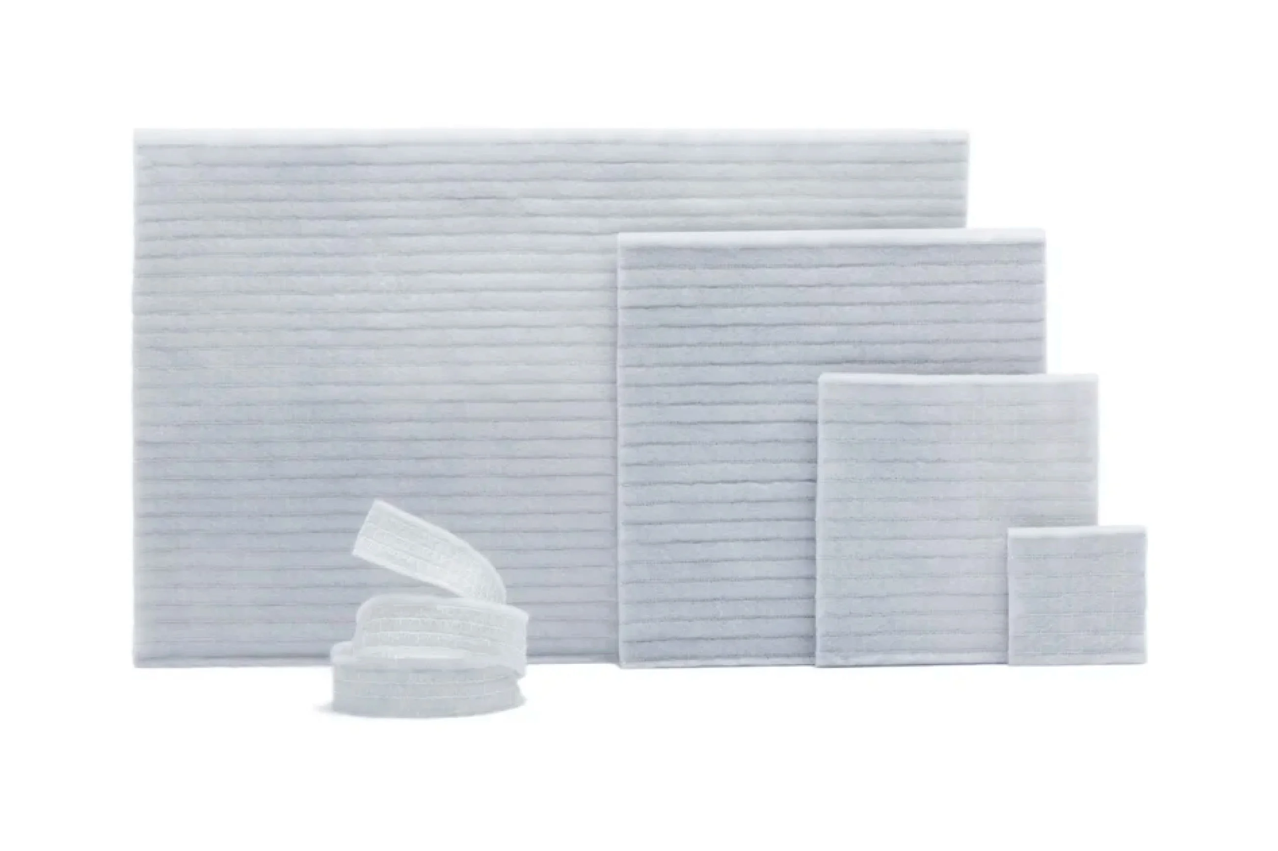 a stack of grey boxes