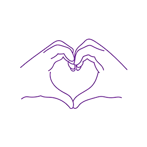 a purple and white design