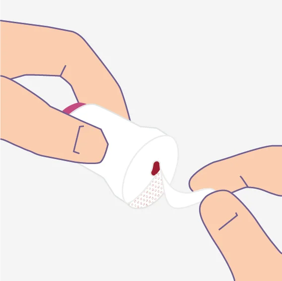 a pair of hands holding a white object