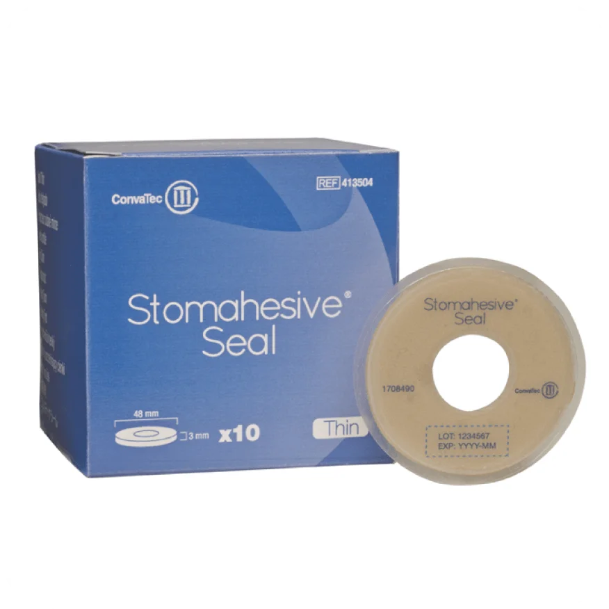 Stomahesive® Seals: Enhances stoma seal, provides secure platform, easy application, discreet profile.