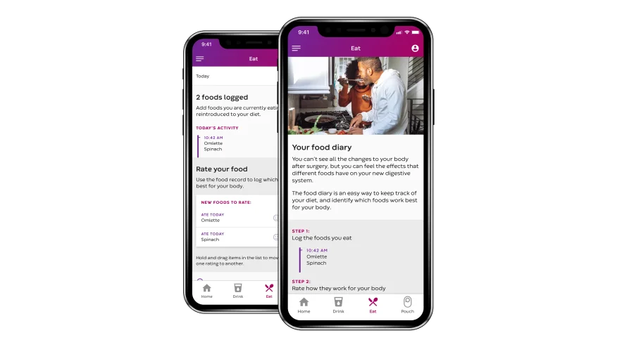 My Ostomy Journey 應用程式的儀錶板。